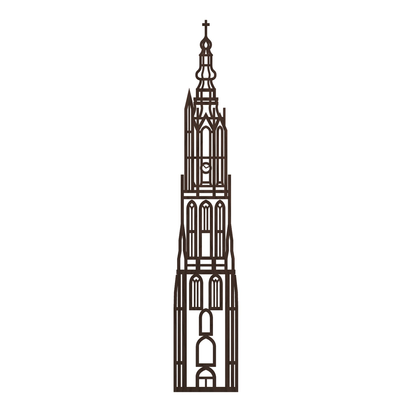 Stadstoren Onze Lieve Vrouwetoren Amersfoort Nederlands zwart FSC 100%
