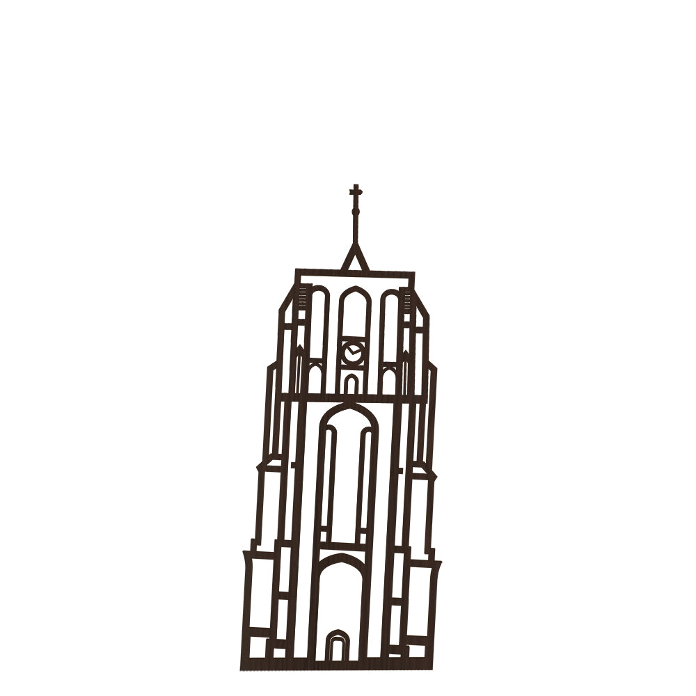 XXL Stadstoren Oldehove Leeuwarden Nederlands zwart FSC 100%