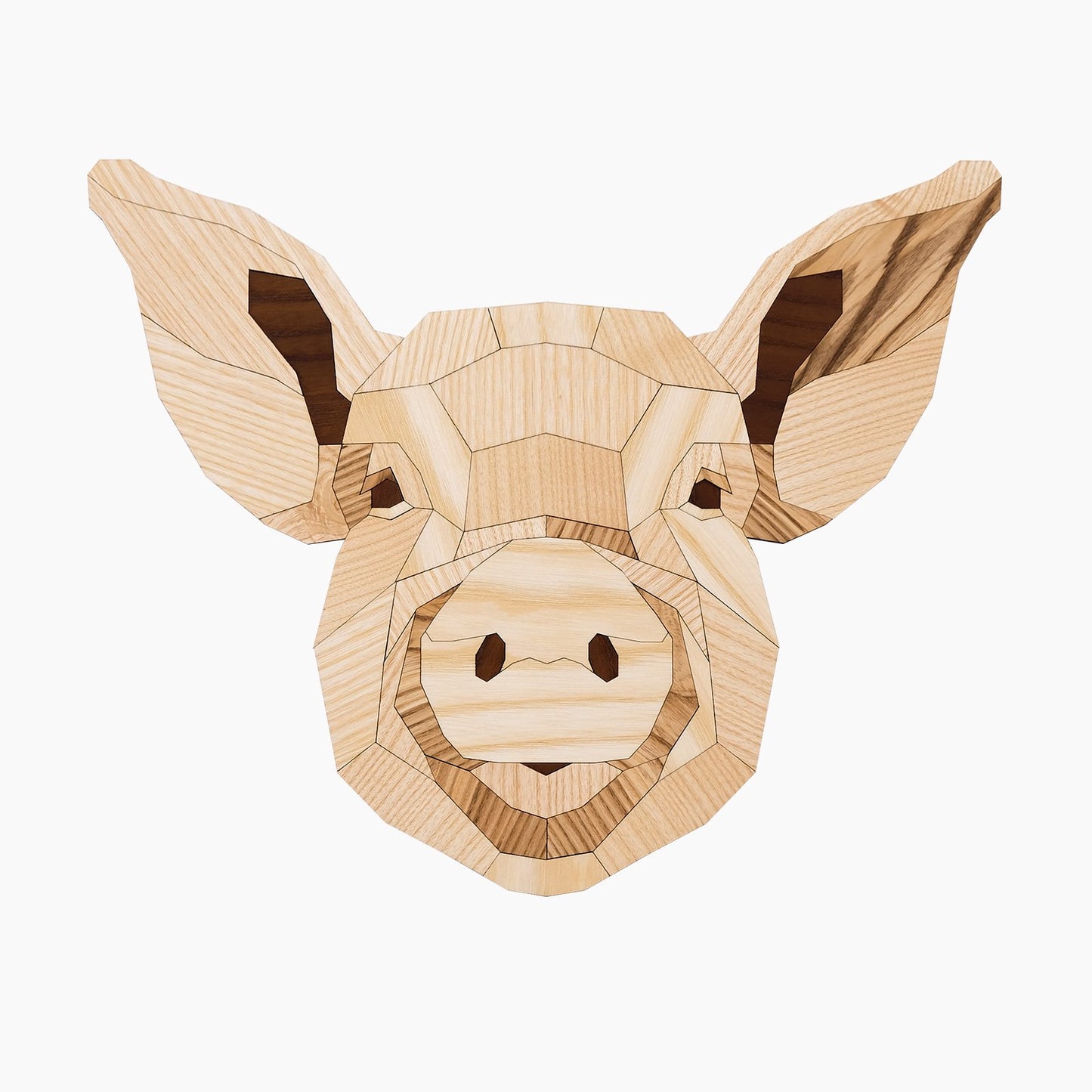 varken pig hout wandkop dierenkop dier poly animal wood kopstuk