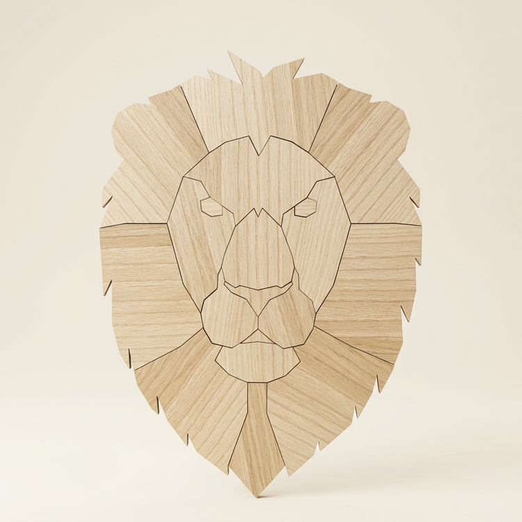kopstuk dierenkop van hout wandkop