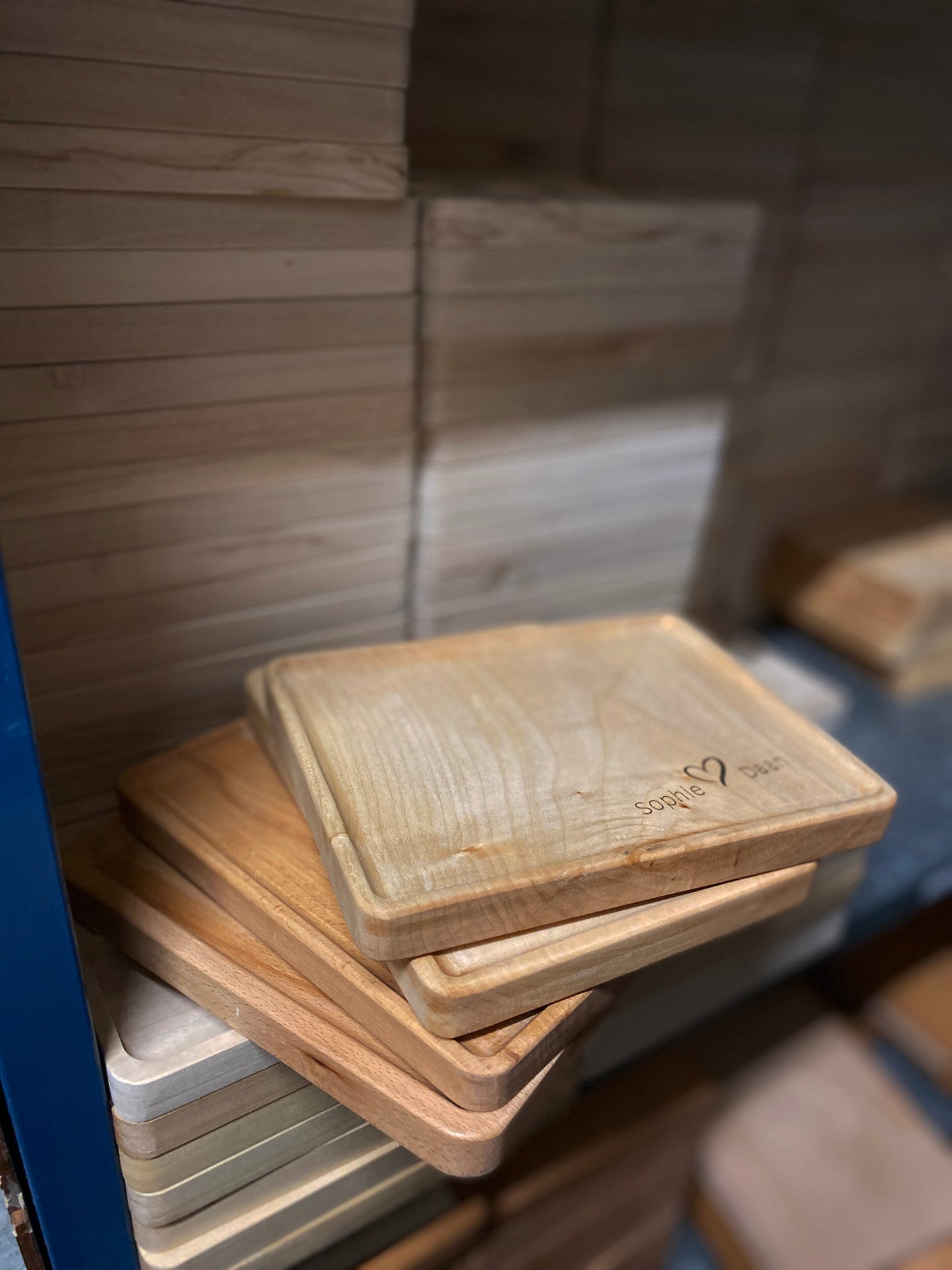 Massief houten koffie dienblaadje