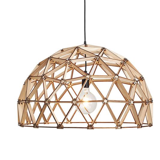 Dome lamp ø75cm hanging lamp made of wood FSC 100%