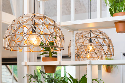 Dome lamp ø75cm hanging lamp made of wood FSC 100%