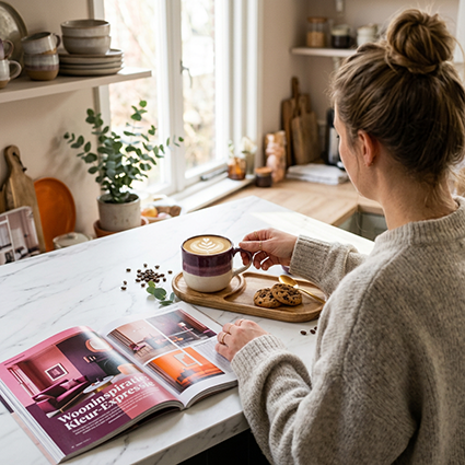 Massief houten koffietray - cadeau
