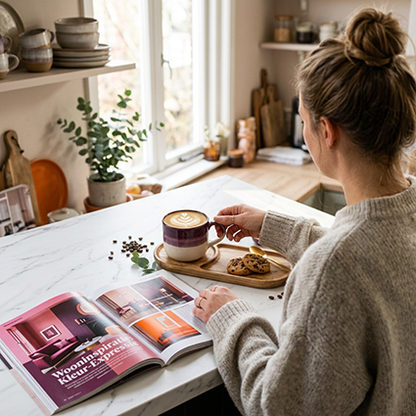 Massief houten koffietray - cadeau