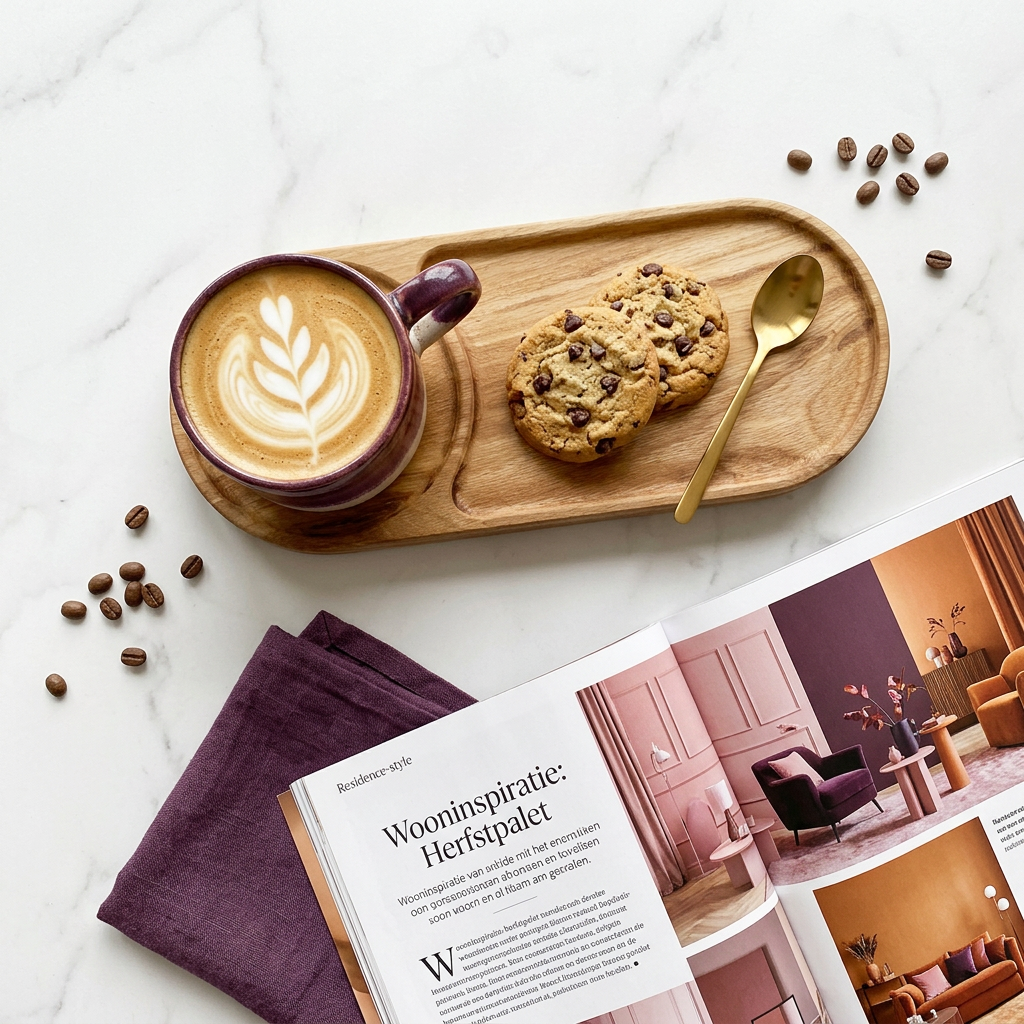 Massief houten koffietray - cadeau