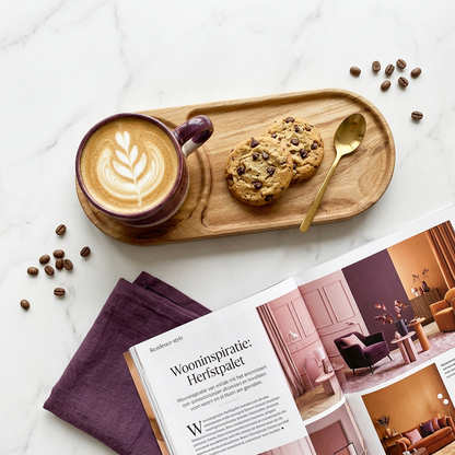 Massief houten koffietray - cadeau