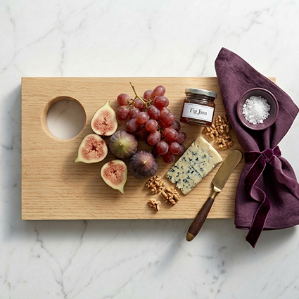 Luxe serveerplank van massief hout – exclusieve houten borrelplank premium Design