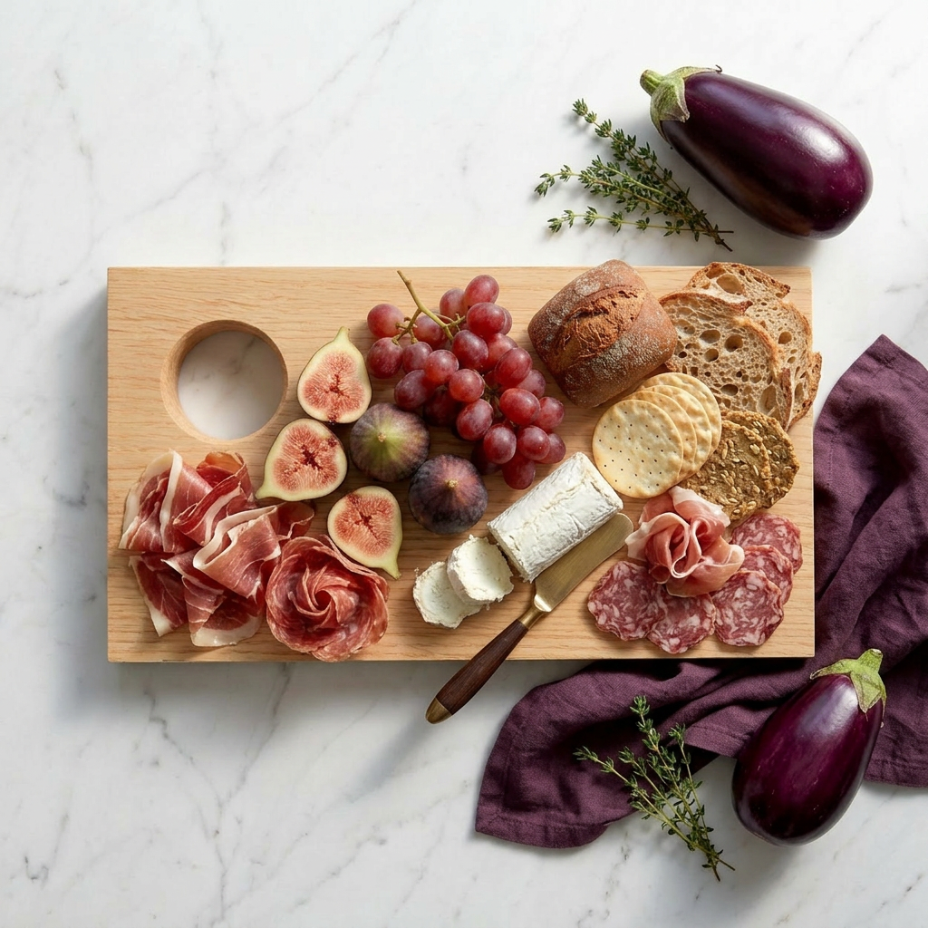 Luxe serveerplank van massief hout – exclusieve houten borrelplank premium Design