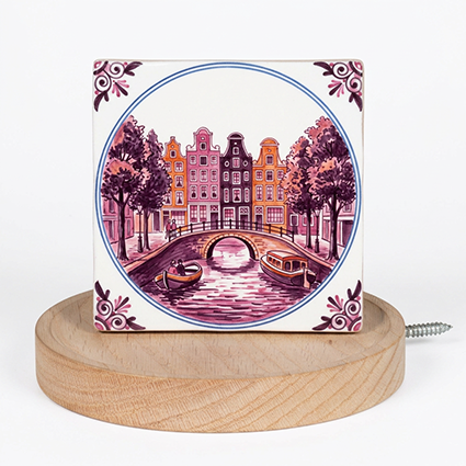 Massief rondhout wandplankje ø15cm