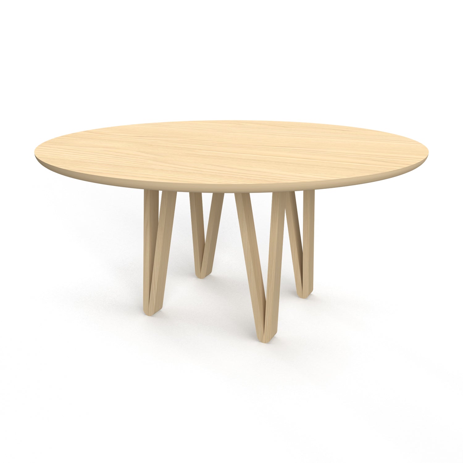 160 cm rond tafel design hout