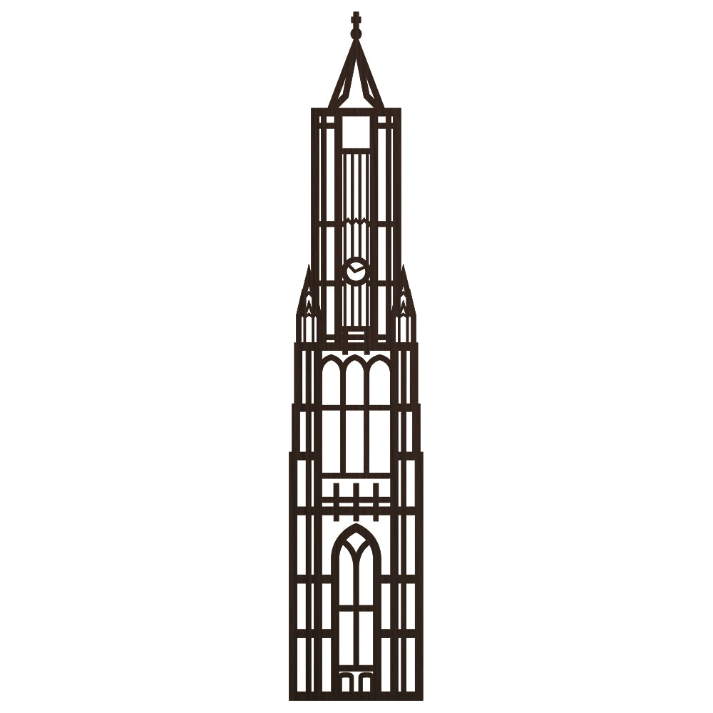 XXL Stadstoren Eusebiuskerk Arnhem Nederlands zwart FSC 100%