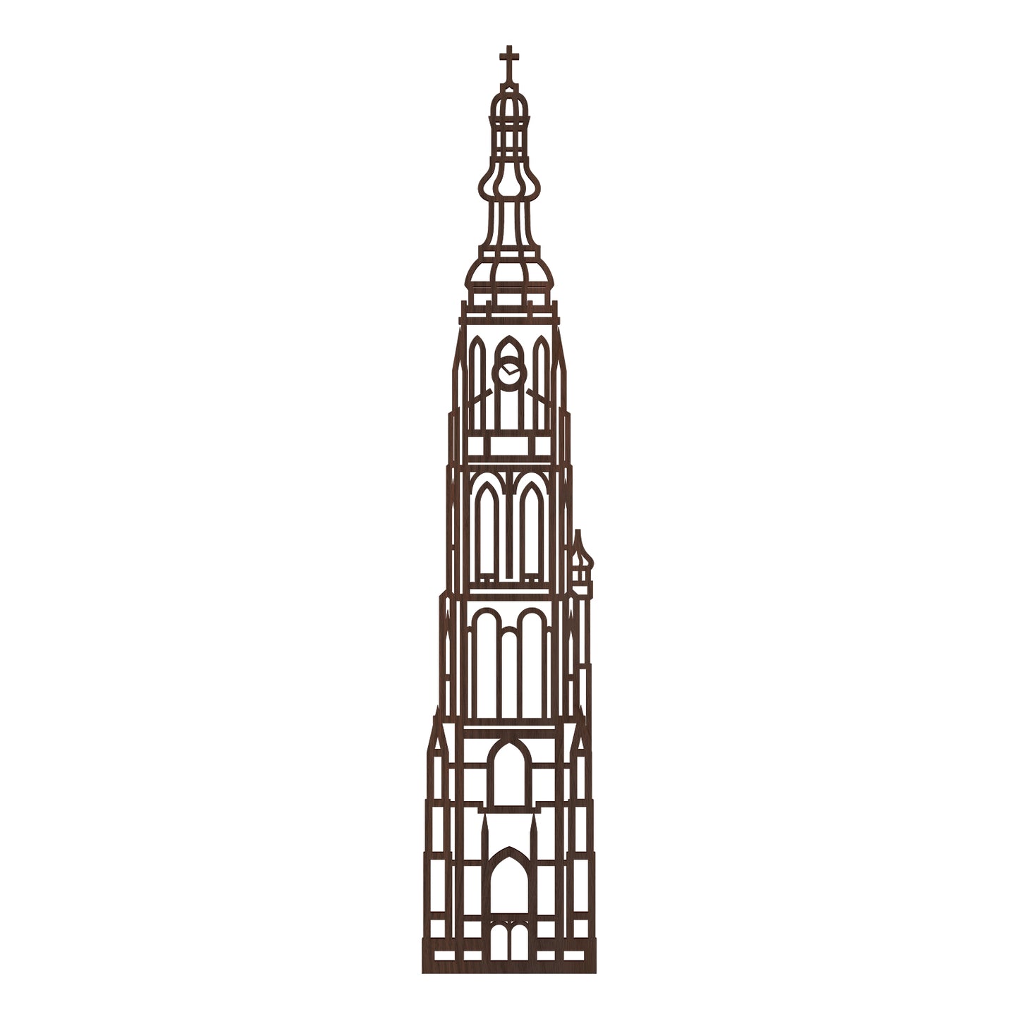 Stadstoren Grote Kerk Breda Nederlands zwart FSC 100%