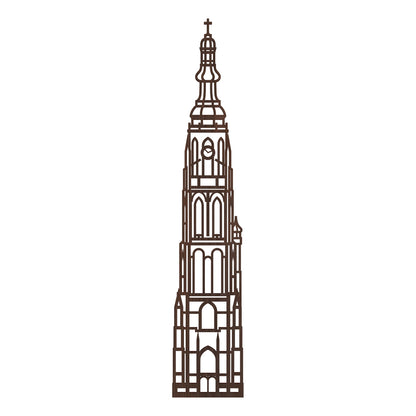 Stadstoren Grote Kerk Breda Nederlands zwart FSC 100%