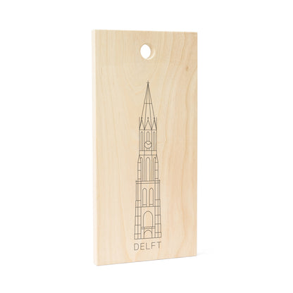 Snijplank Stadstoren Nieuwe kerk Delft Nederlands hout FSC 100%