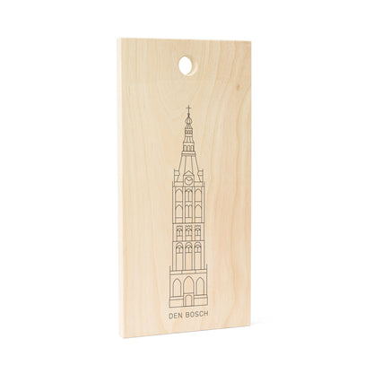 Snijplank Stadstoren Sint-Jans Kathedraal Den Bosch Nederlands hout FSC 100%