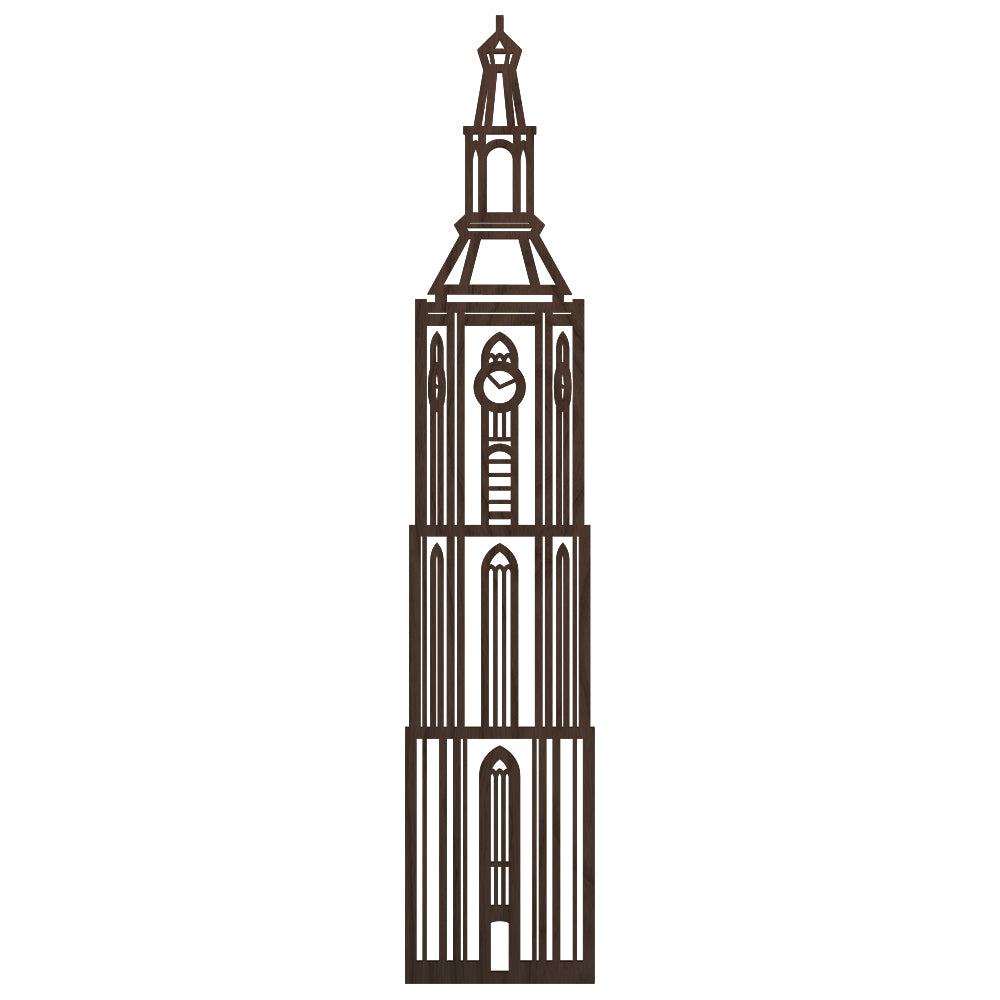 XXL Stadstoren Sint Jacobskerk Den Haag Nederlands zwart FSC 100%