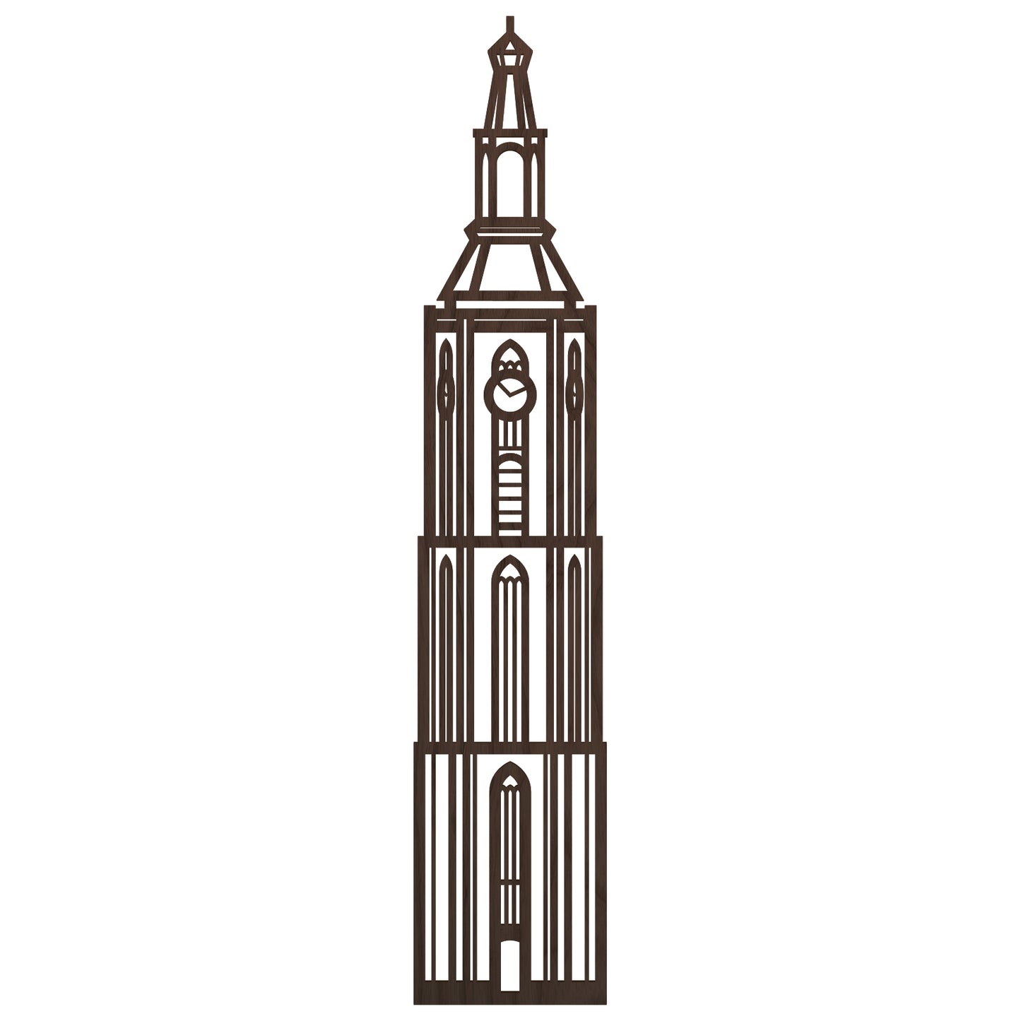 Stadstoren Sint-Jacobskerk Den Haag Nederlands zwart FSC 100%