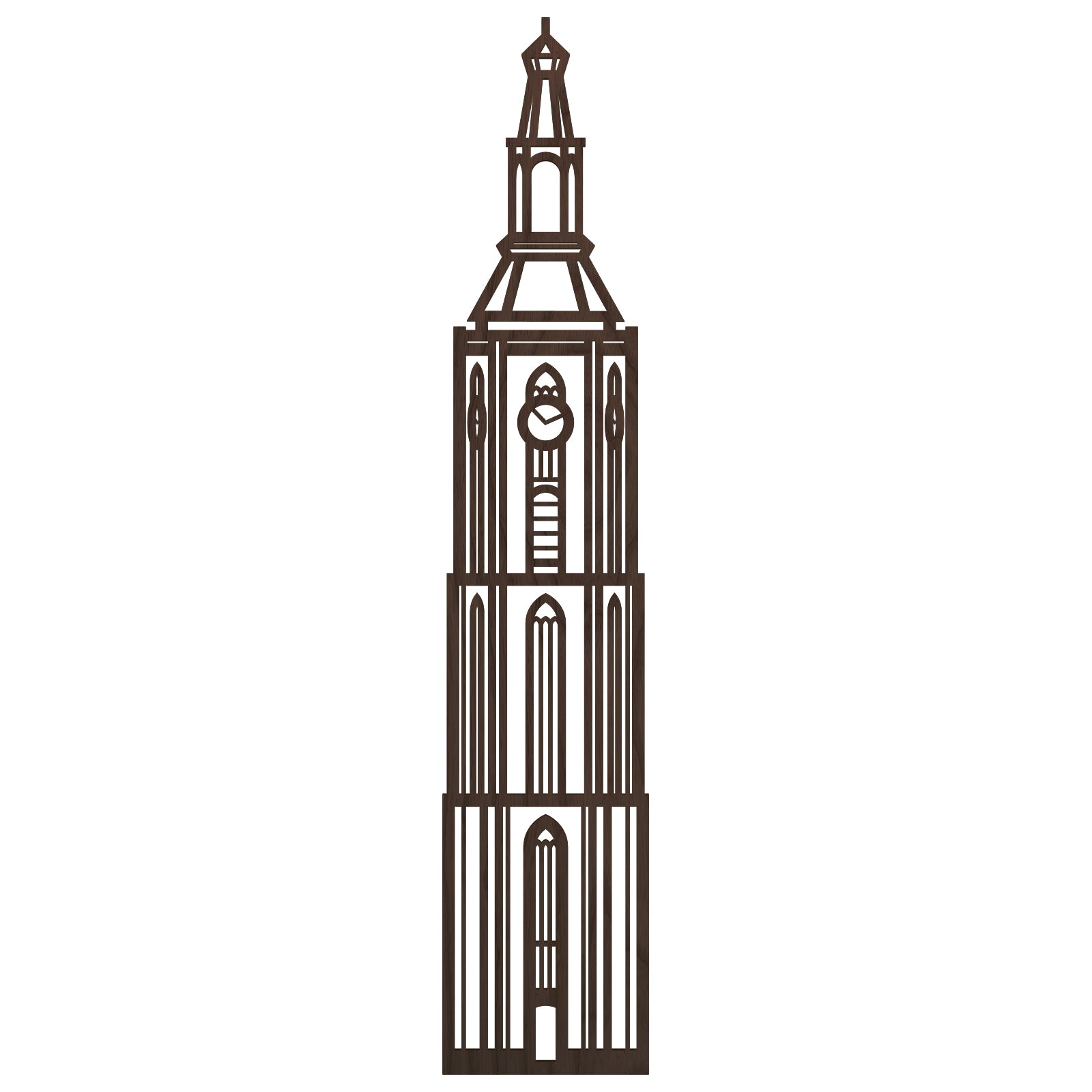Stadstoren Sint-Jacobskerk Den Haag Nederlands zwart FSC 100%