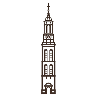 XXL Stadstoren Nieuwe toren Kampen Nederlands zwart FSC 100%