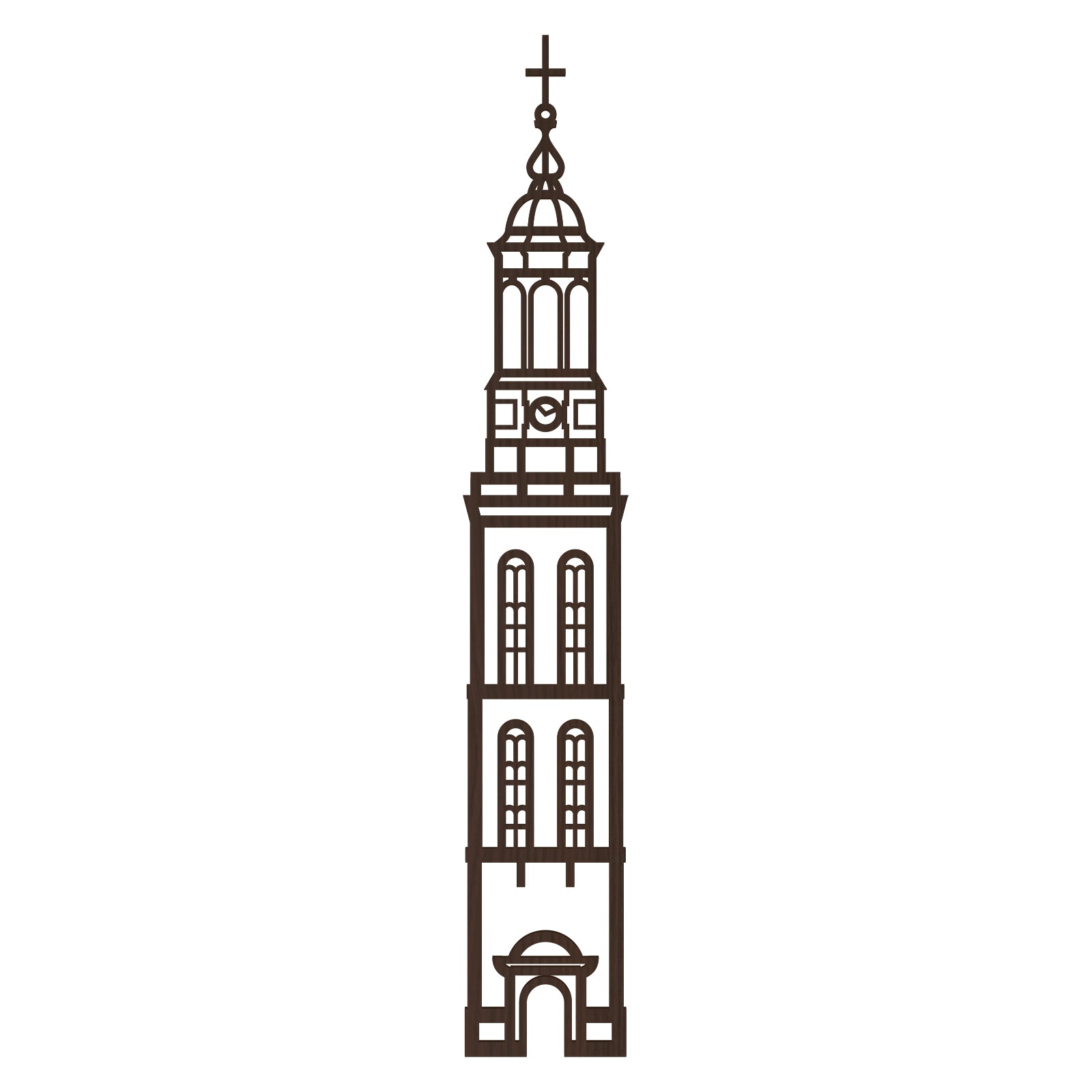 Stadstoren Nieuwe Toren Kampen Nederlands zwart FSC 100%