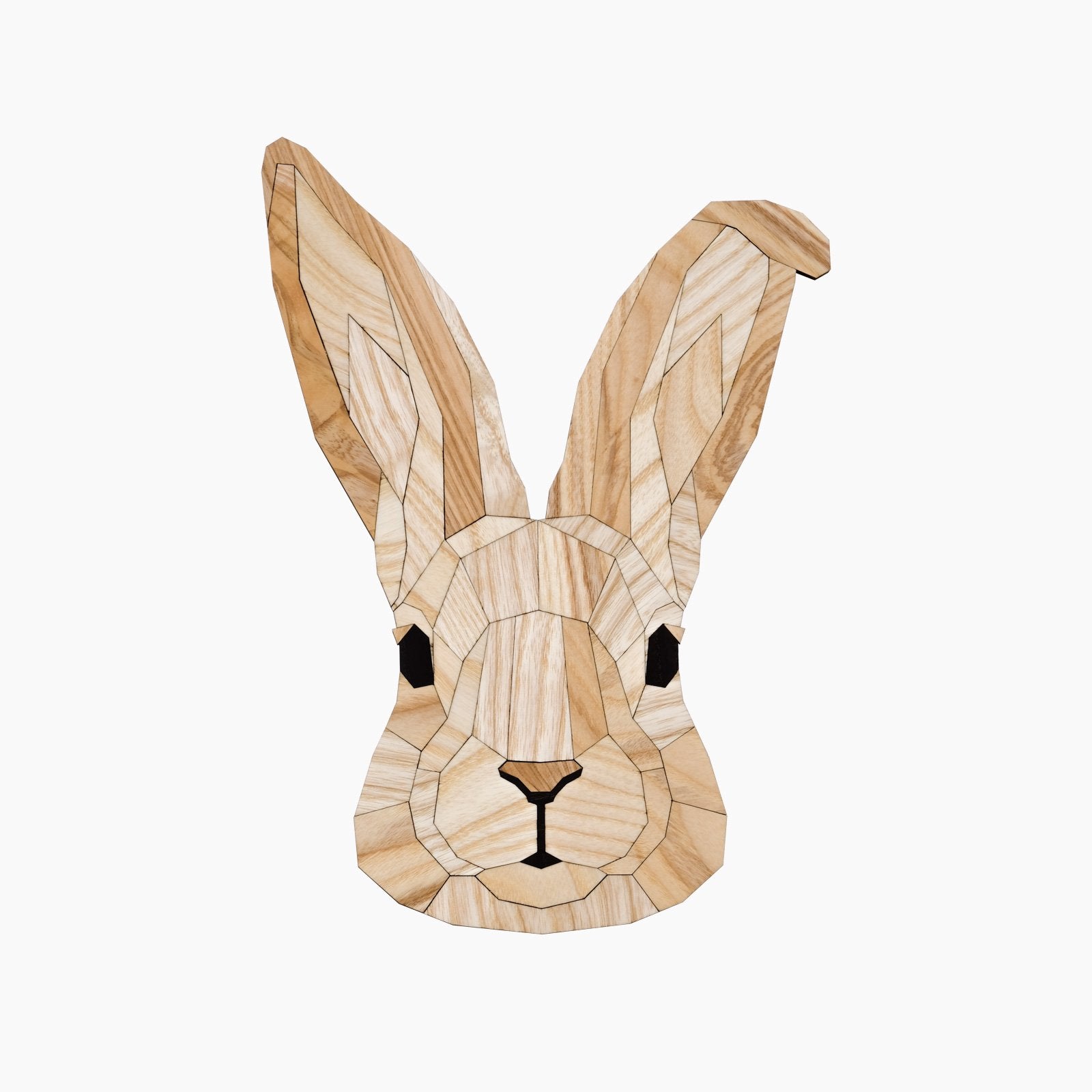konijn rabbit hout wandkop dierenkop dier poly animal wood kopstuk