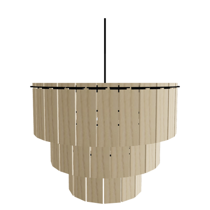Taglight 50cm wooden chandelier 