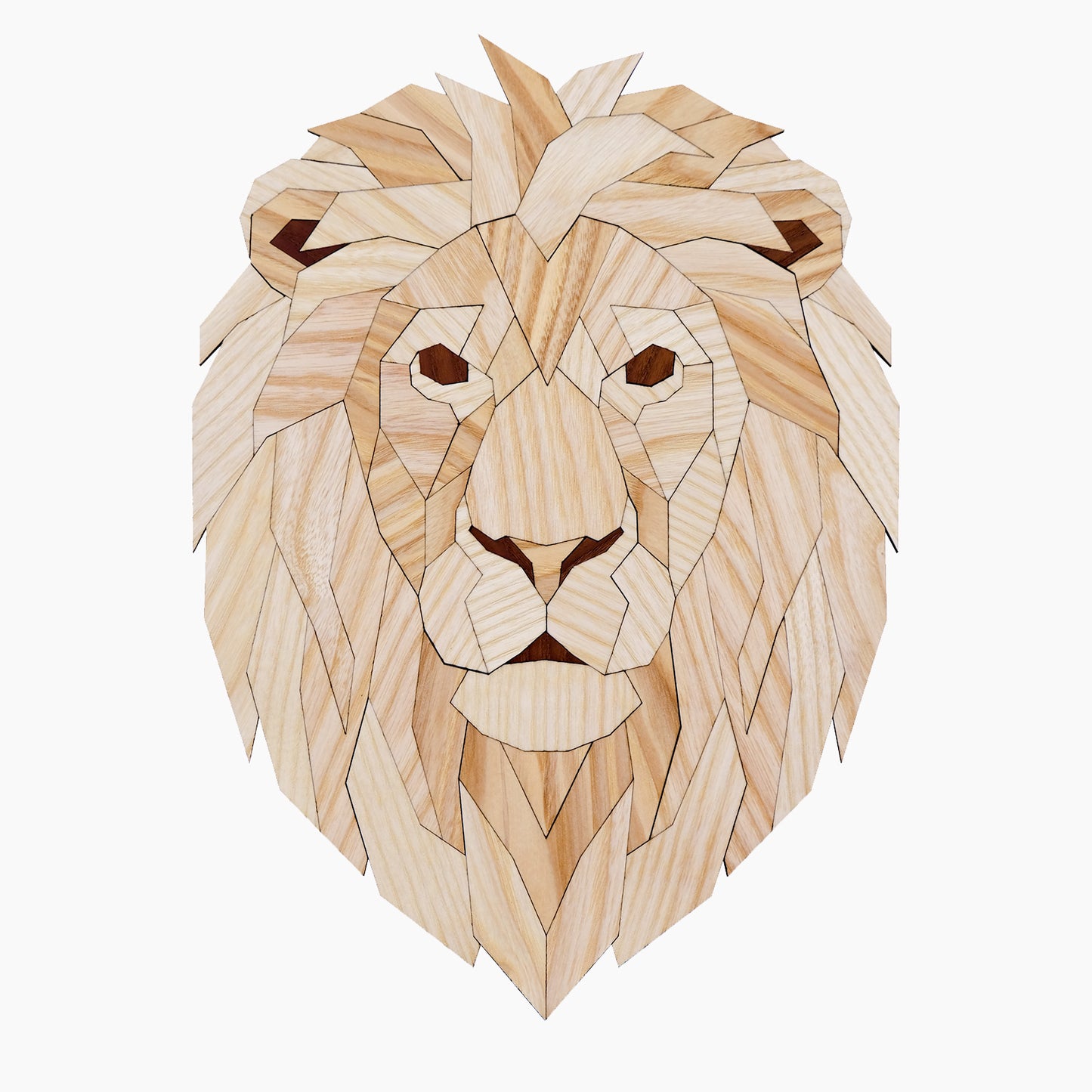 leeuw lion hout wandkop dierenkop dier poly animal wood kopstuk