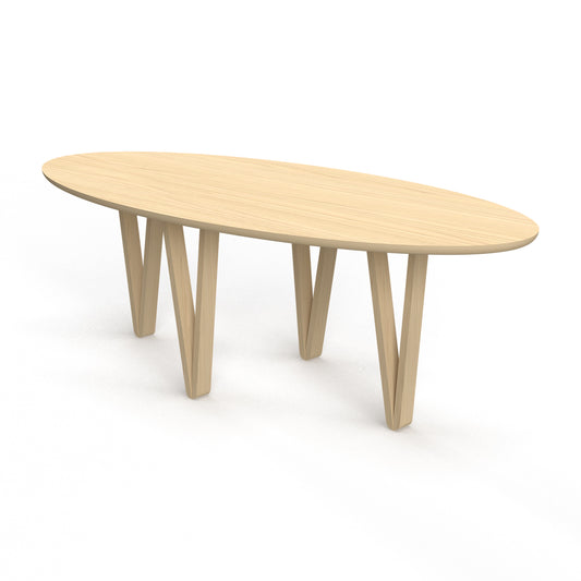 Pin table Oval 220x110cm FSC 100%