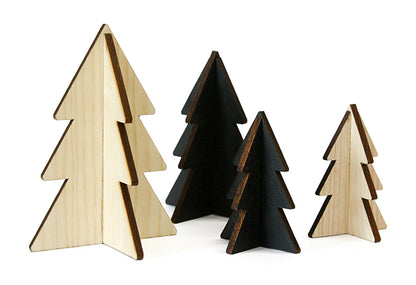 Mini Christmas tree made of wood